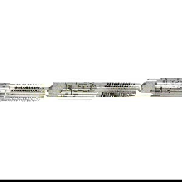 Straight Flute Tap: 1/4-20 UNC, 4 Flute, Taper Chamfer, 2B Class of Fit, Carbon Steel, Bright/Uncoated Finish